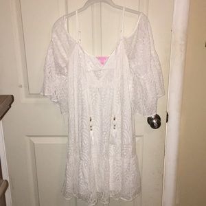 Lilly off-shoulder lace dress